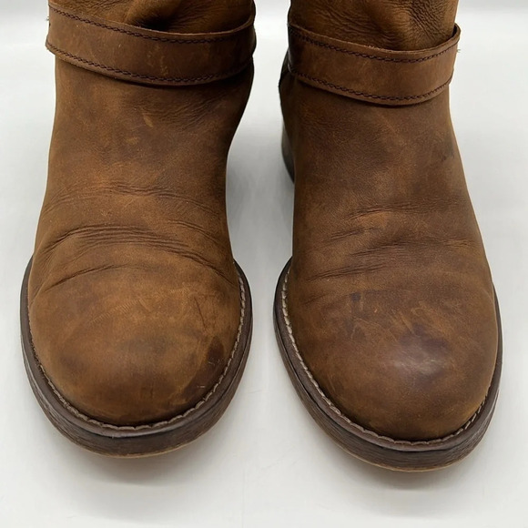 Madewell The Lowrider Biker Boot Weathered Leather in Apple Butter - Size 7 - Picture 2 of 10